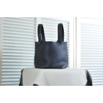 picotin22 black silver buckle TC leather